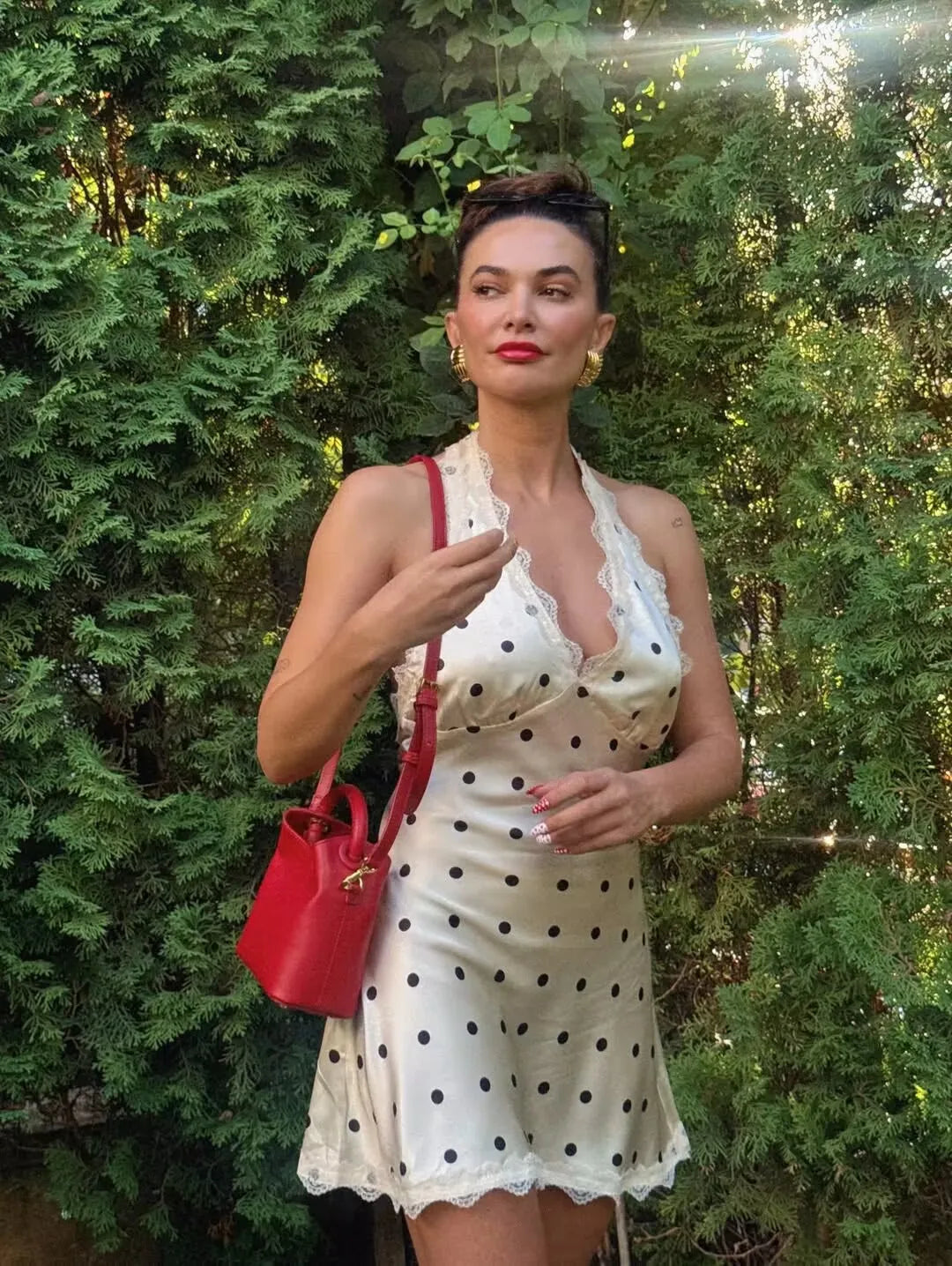 ELLIS POLKA DOT MINI DRESS