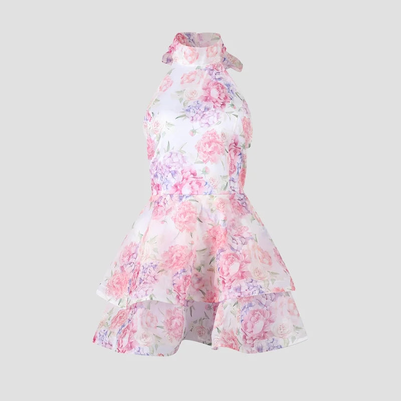 ELLE FLORAL MINI DRESS