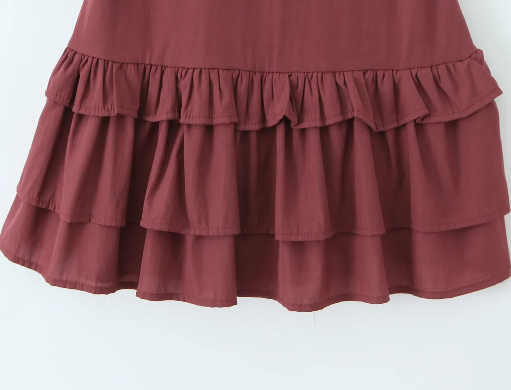 JOARDA RUFFLE MINI DRESS