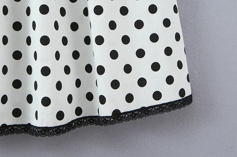 ENSLE POLKA DOT MIDI DRESS