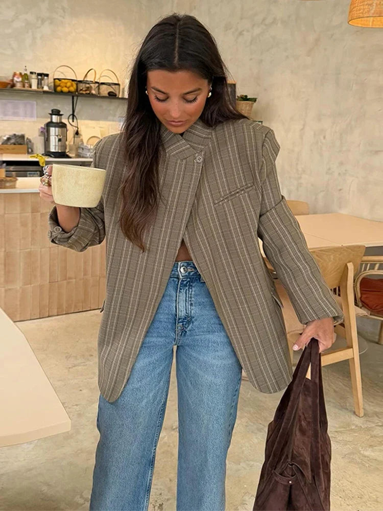 MARNI PLAID BLAZER
