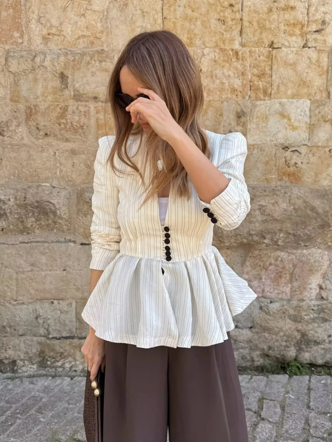 LENNI STRIPED BLAZER
