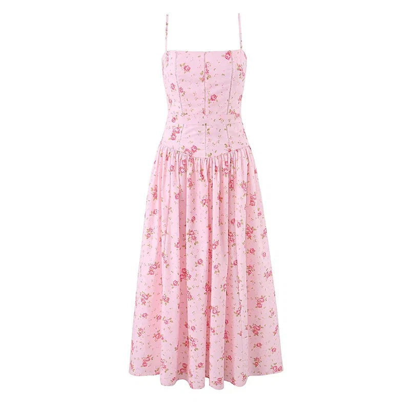 TARA FLORAL MIDI DRESS