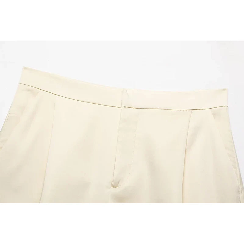 YENKYE Trendy Satin Lace Trim Shorts for Women 2026 High Waist Loose Fit Summer Shorts Fashion Bottoms