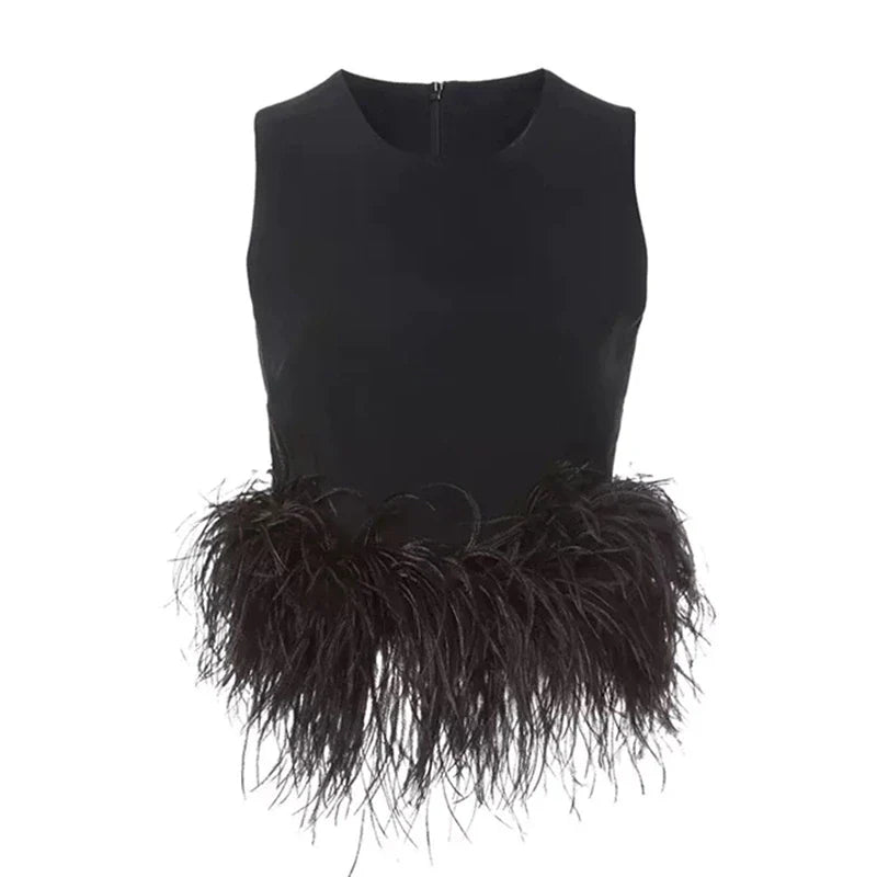 OASIS FEATHER BLOUSE