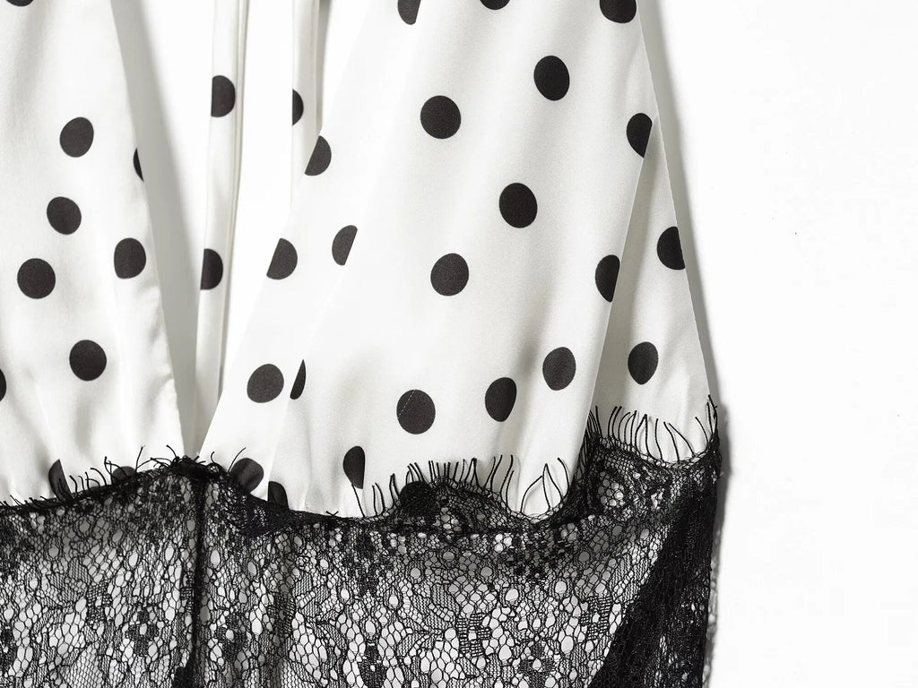 MELUSA POLKA DOT MAXI DRESS