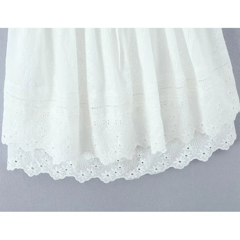 ELLIS EMBROIDERY MINI DRESS