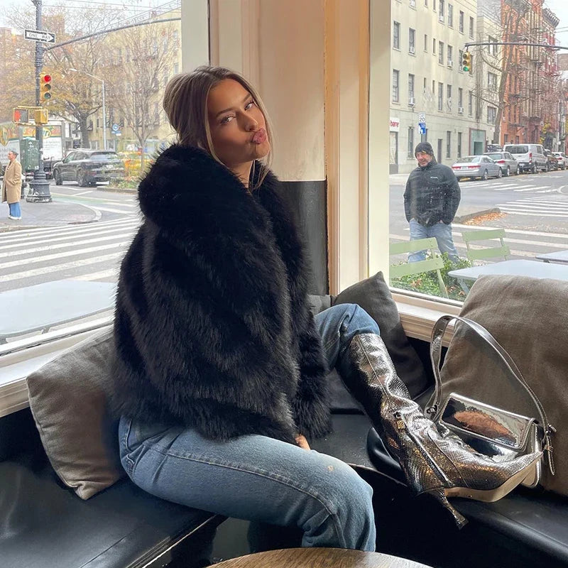SAMONA FAUX FUR COAT