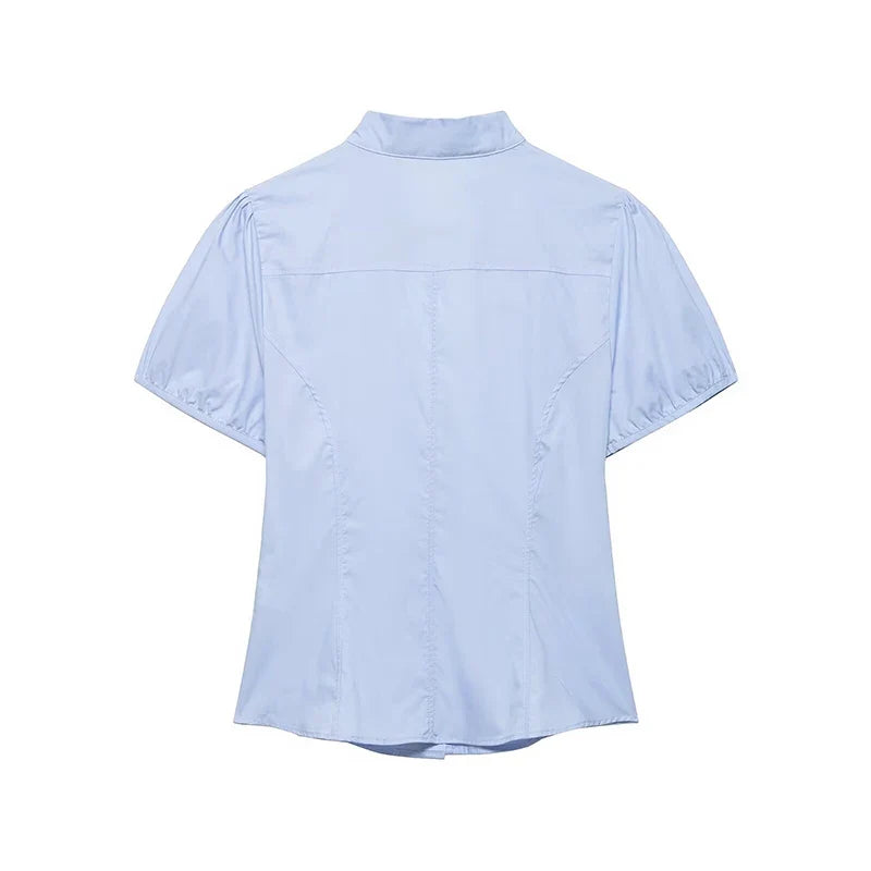 MIA TIE NECK SHIRT