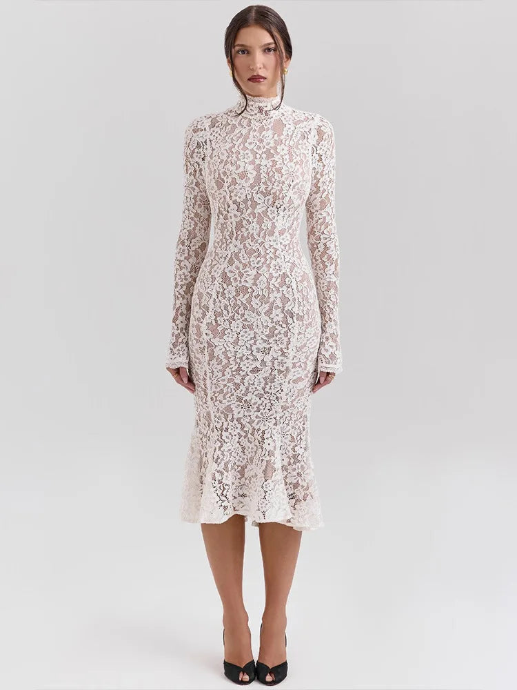 TEREYA LACE MAXI DRESS