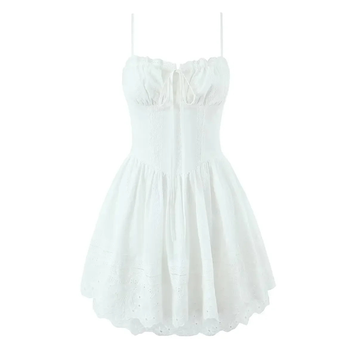 ELLIS EMBROIDERY MINI DRESS