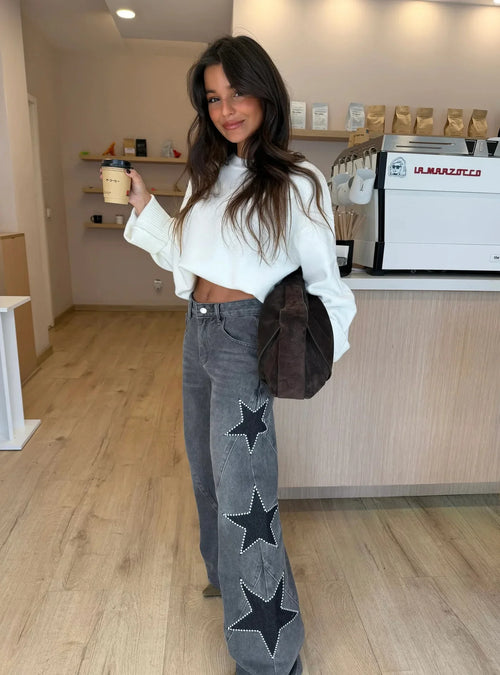 ANGIE STAR DENIM JEANS