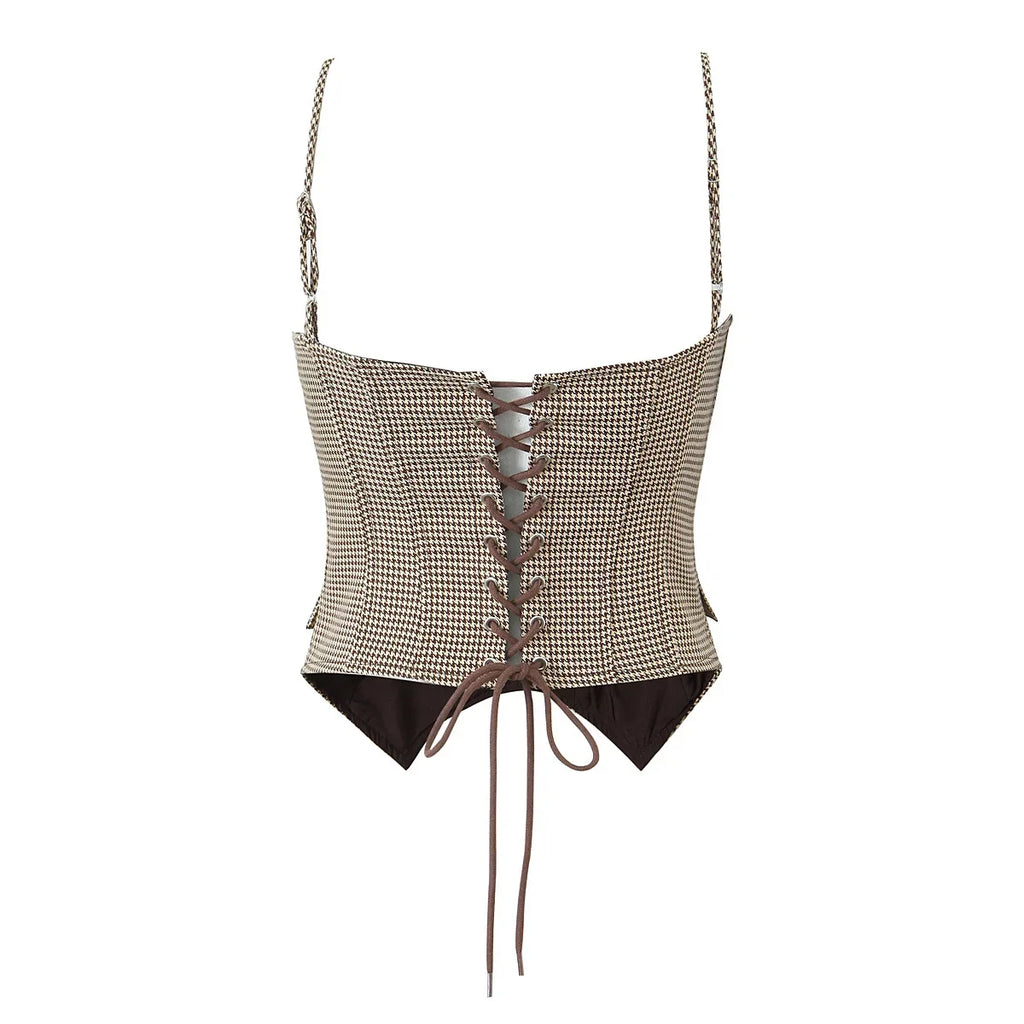 MELANIE PLAID CORSET