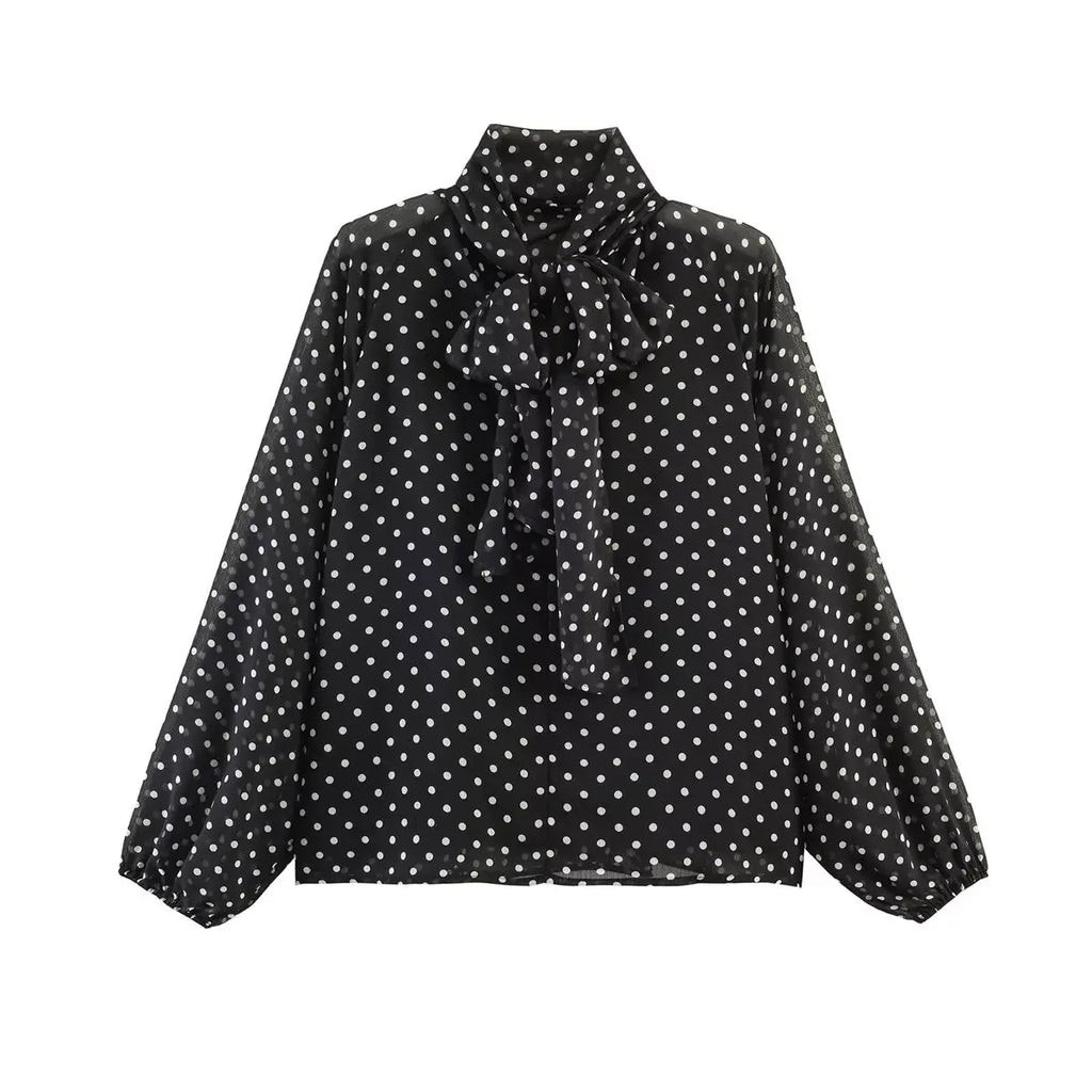 AMAR POLKA DOT BLOUSE