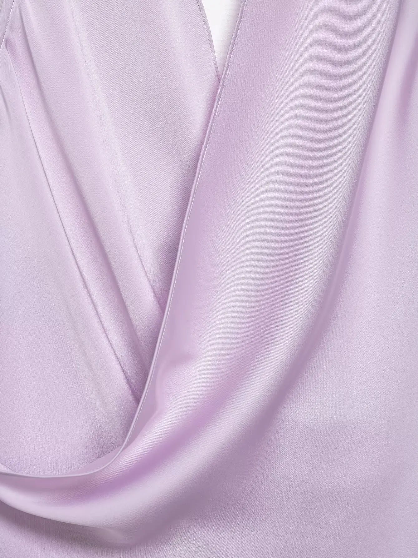 4 colors Sexy Ruched Cross Front Satin Halter Tank Top Women One Button Side Asymmetric Camisole Camis Crop Tee Brown Lavender