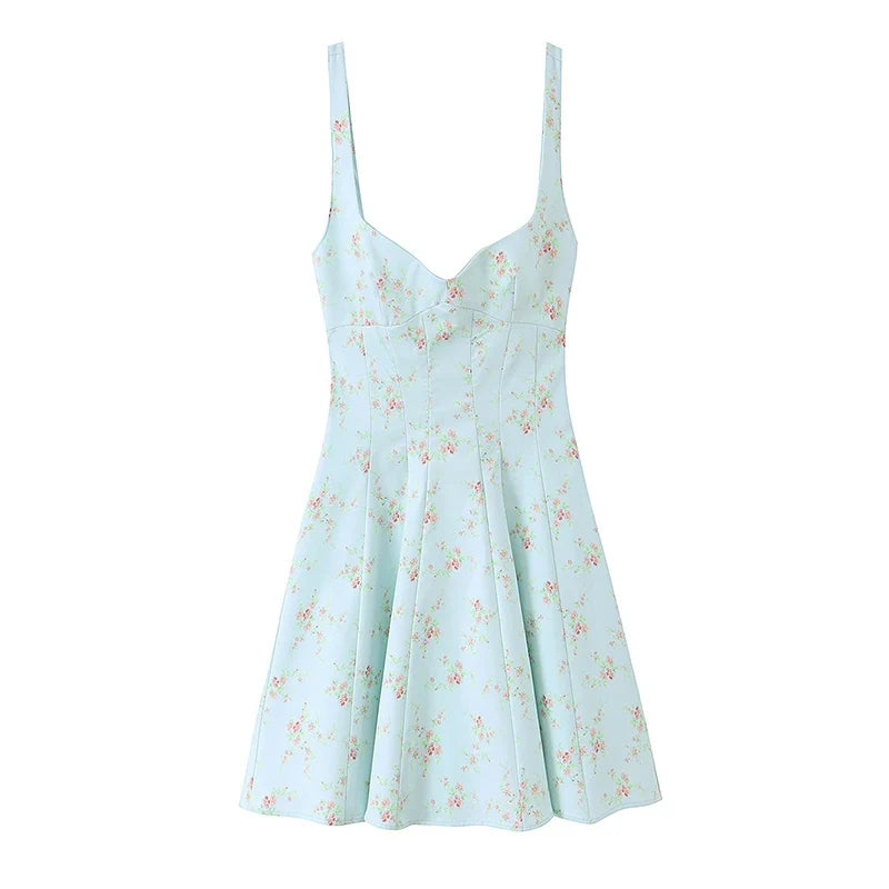 AMITU FLORAL MINI DRESS