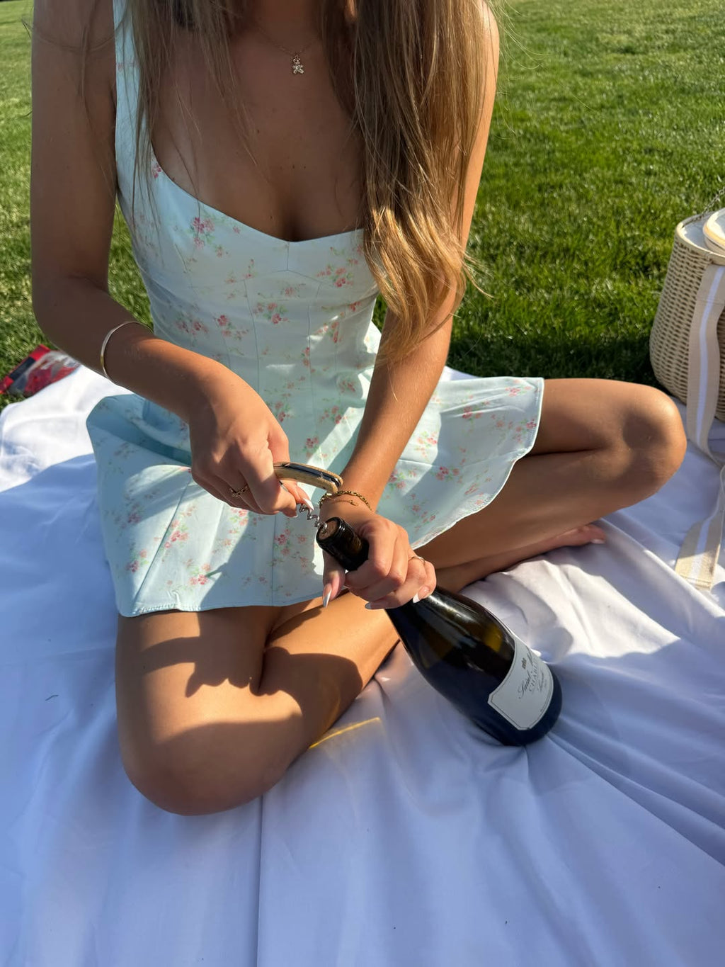 AMITU FLORAL MINI DRESS
