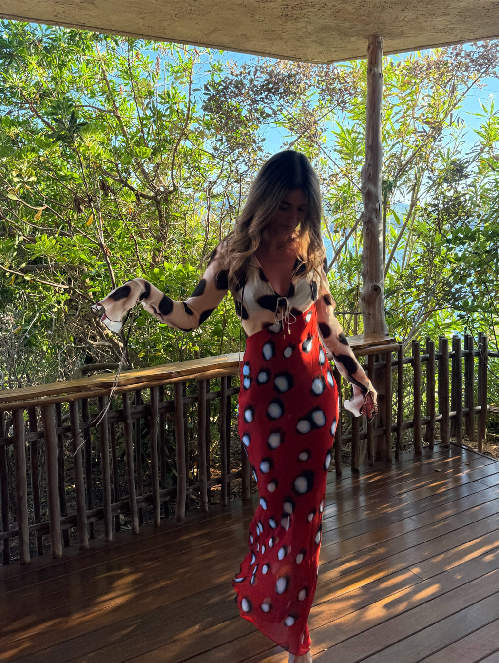 TIFFANY ANIMAL PRINT MAXI DRESS
