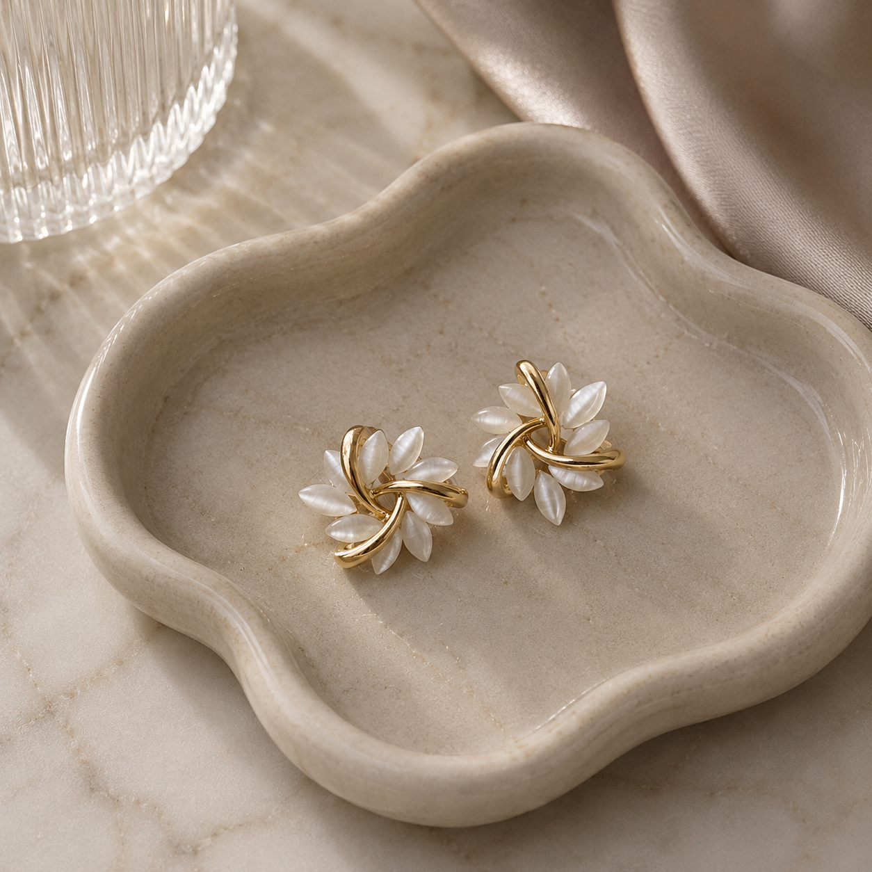 SIDONIE FLOWER EARRINGS
