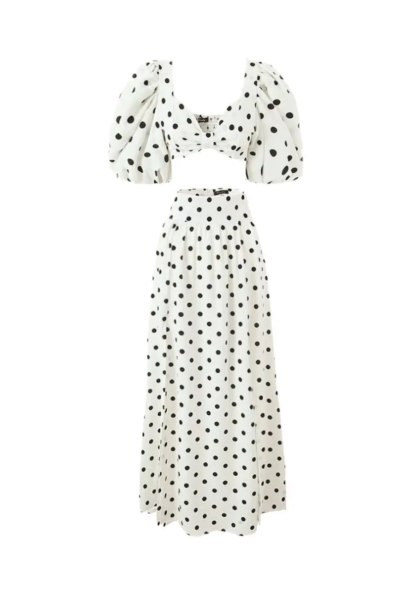 INES POLKA DOT TWO PICE SET