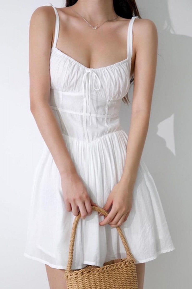 ANAES BOW TIE MINI DRESS