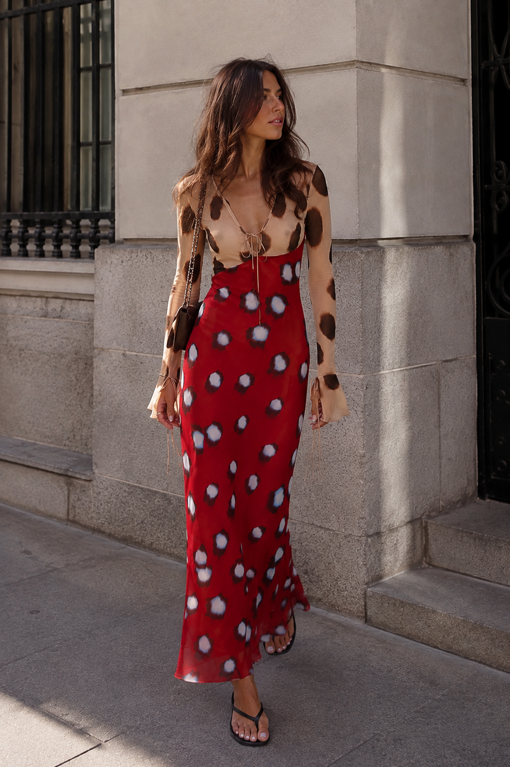 TIFFANY ANIMAL PRINT MAXI DRESS