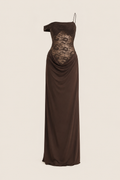 NINA OFF SHOULDER LACE MAXI DRESS