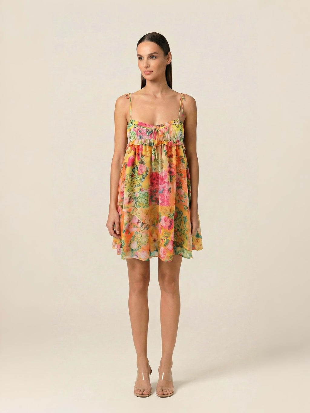 SARA FLORAL MINI DRESS