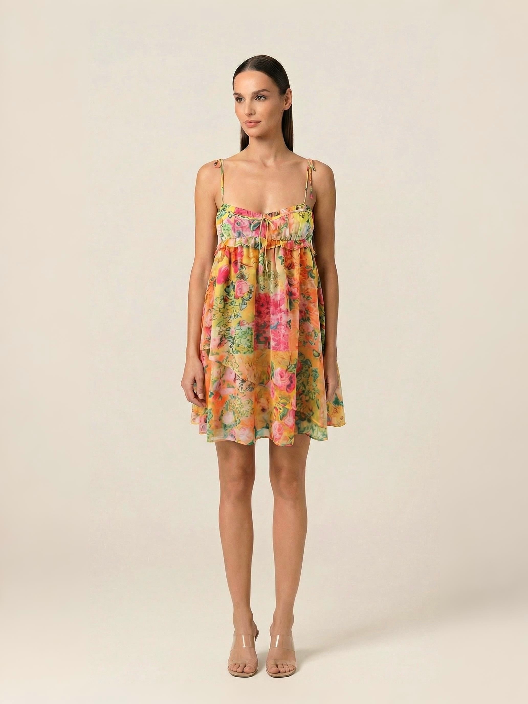 SARA FLORAL MINI DRESS