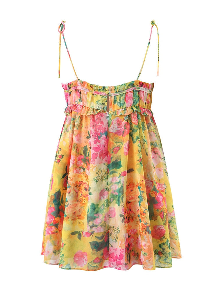 SARA FLORAL MINI DRESS