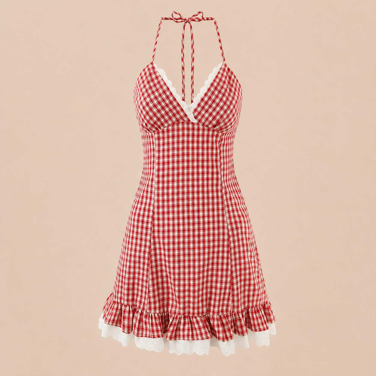 ARI PLAID MINI DRESS