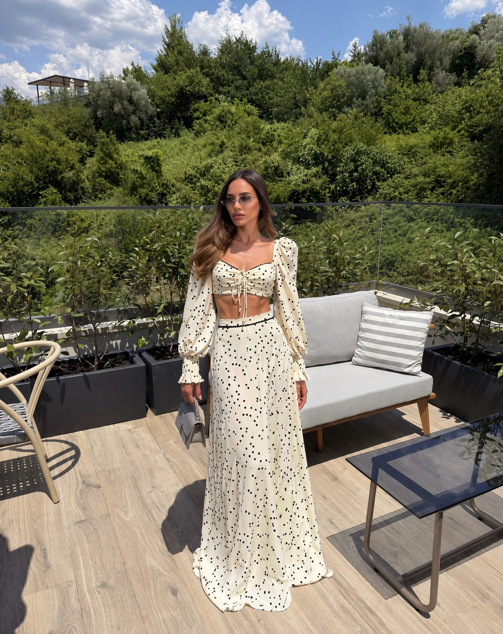 MIA POLKA DOT TWO PIECE SET