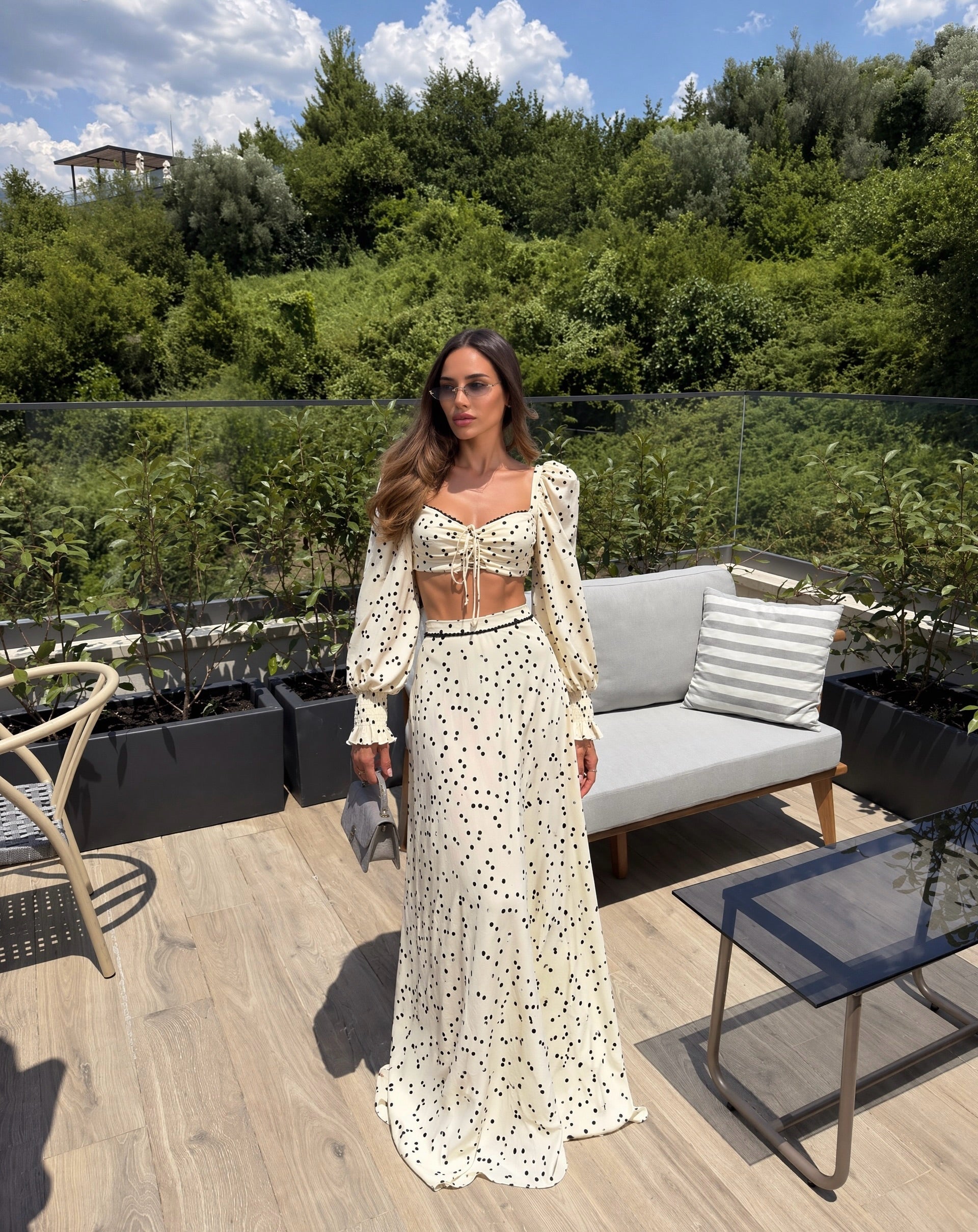 MIA POLKA DOT TWO PIECE SET