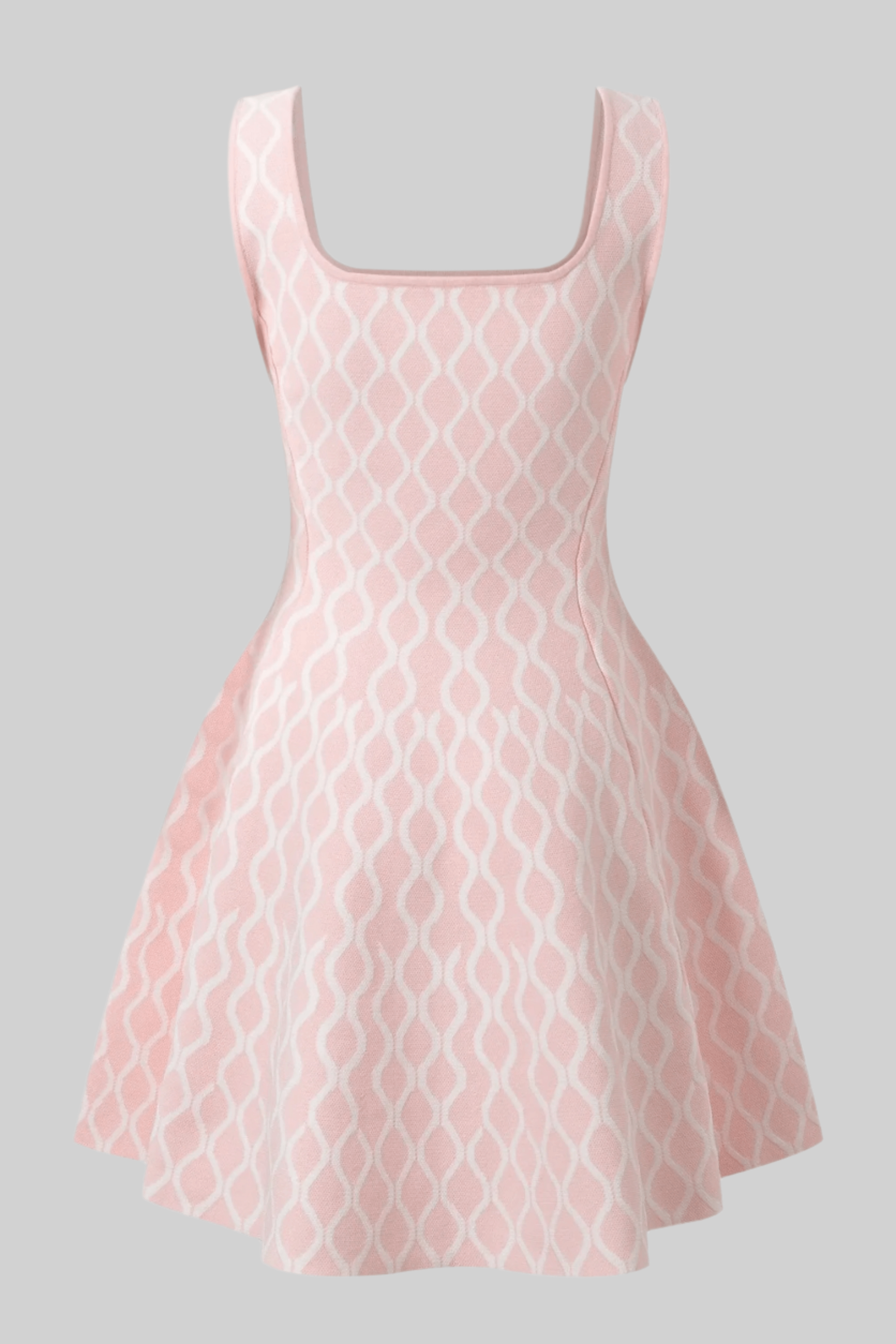 NELA PLAID MINI DRESS PINK
