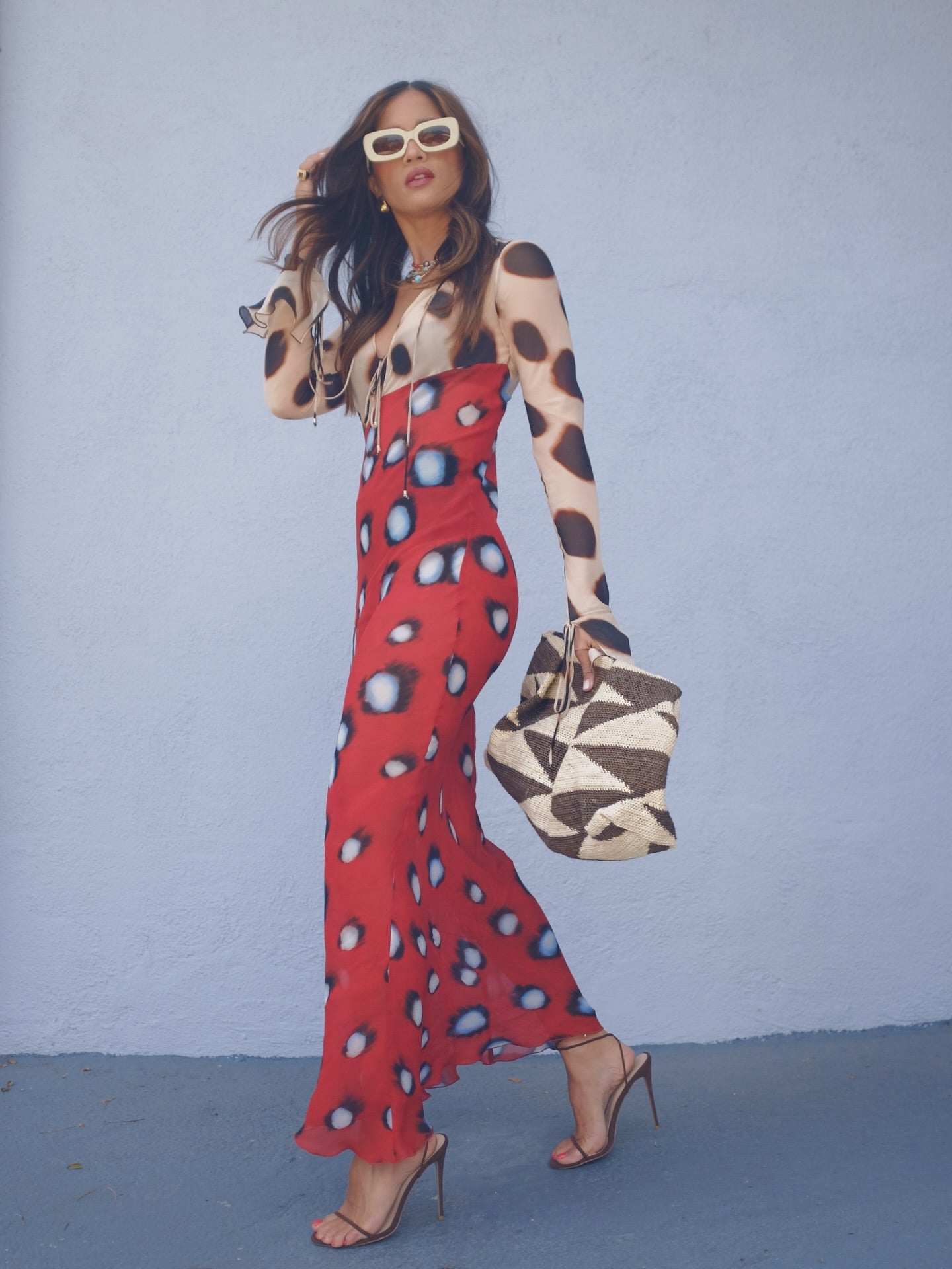 TIFFANY ANIMAL PRINT MAXI DRESS