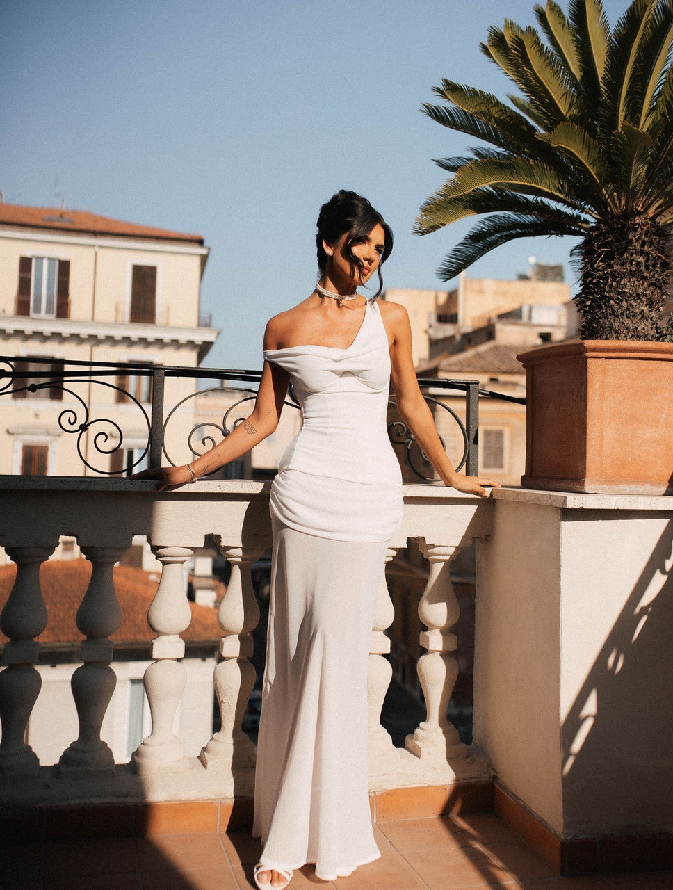 AMAYA DRAPED MAXI DRESS