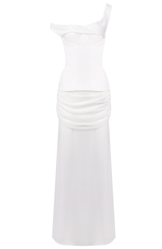 AMAYA DRAPED MAXI DRESS